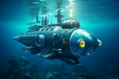 水下机器人潜艇摄影图10