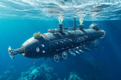 水下机器人潜艇摄影图9