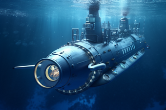 水下<strong>机器</strong>人潜艇蓝色海洋