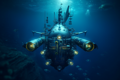 水下机器人潜艇摄影图16