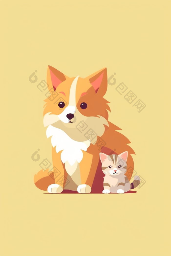 动物宠物猫狗png下载-包图网