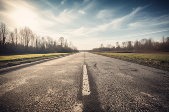 郊外的<strong>公路风景</strong>路途