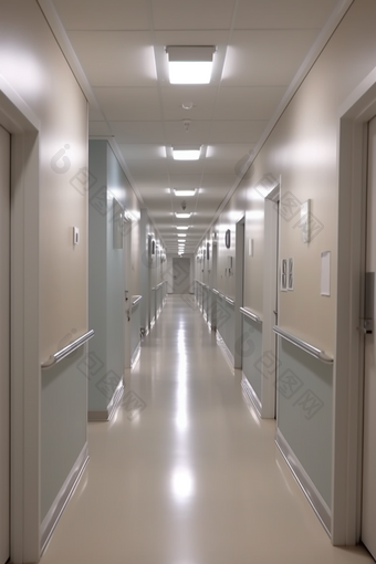 干净的医院走廊病房诊室