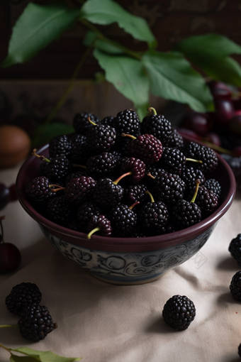 夏日的树莓<strong>水果酸甜</strong>新鲜