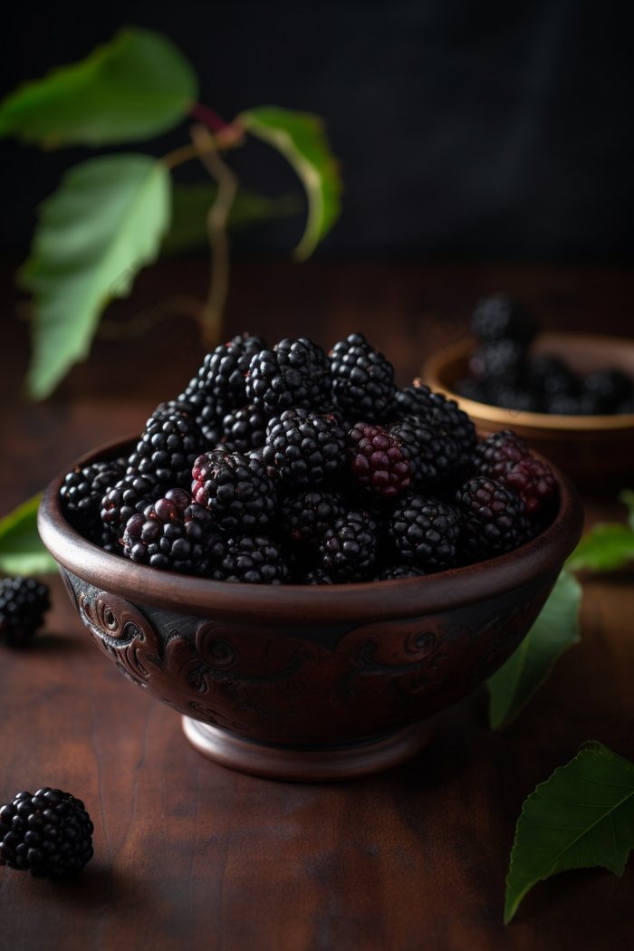 夏日的树莓水果盆子望梅止渴