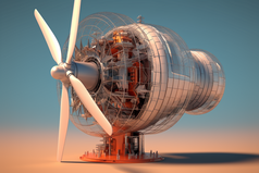 风力涡轮机结构摄影图13