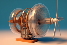 风力涡轮机结构摄影图2