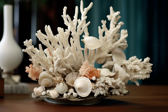 海洋贝壳珊瑚摆件摄影图33
