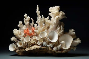 海洋贝壳珊瑚摆件摄影图24