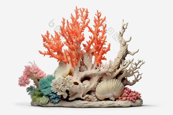 海洋贝壳珊瑚摆件摄影图23