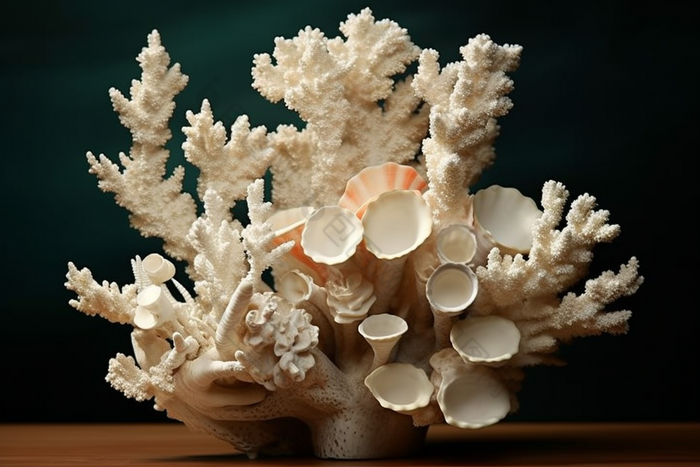 海洋贝壳珊瑚摆件摄影图42