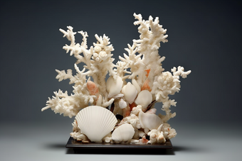 海洋贝壳珊瑚摆件摄影图34