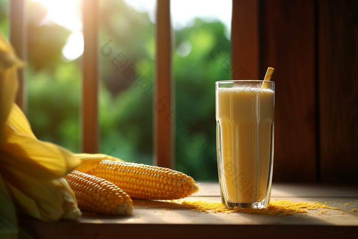 新鲜的玉米汁摄影图17