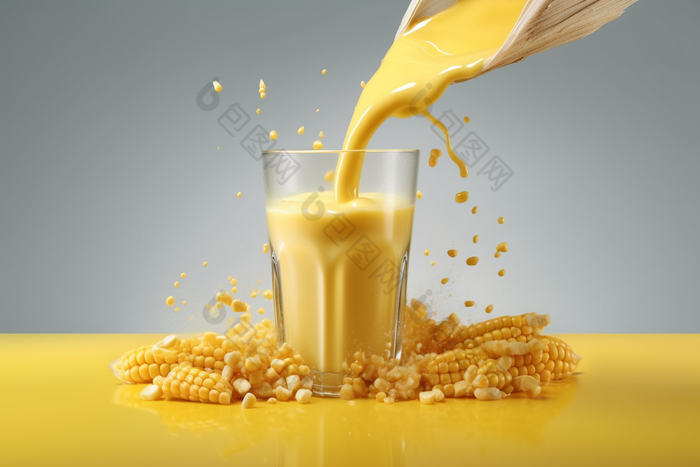 新鲜的玉米汁摄影图31