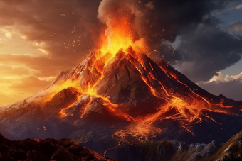 火山爆发岩浆摄影图30