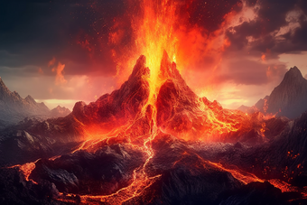 <strong>火山</strong>爆发岩浆摄影图24