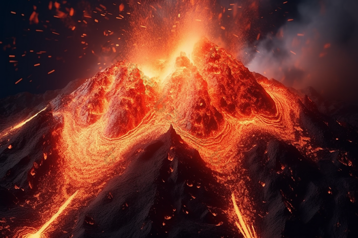 火山爆发岩浆摄影图34