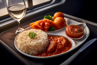 航空便当高清食物饮料