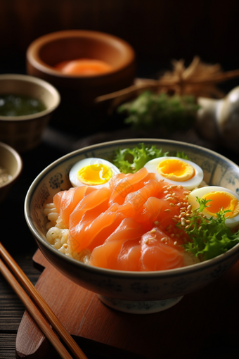 日本三文鱼高清食物食物