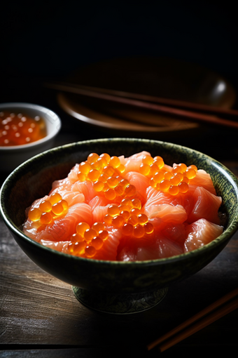 日本三文鱼高清食物刺身