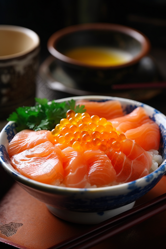 日本三文鱼高清食品营养