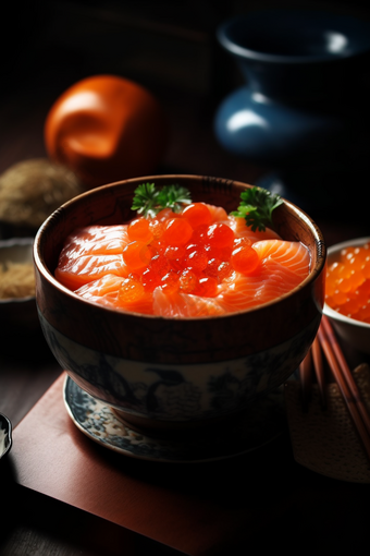 日本三文鱼高清食物食品