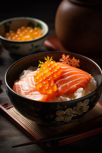 日本三文鱼高清食品深海