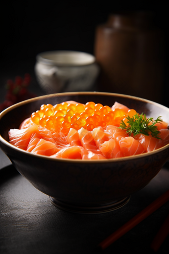 日本三文鱼高清食物深海