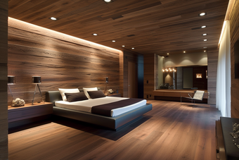 木制室内设计木头房间