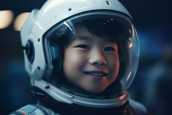 小男孩宇航员航天宇航服