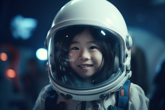 小女孩宇航员儿童孩子