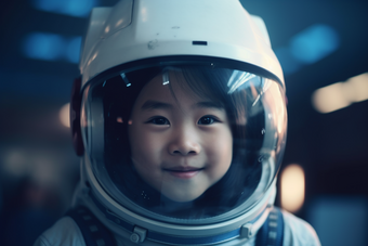 小女孩宇航员航天宇航服
