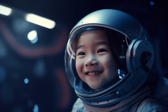 小女孩宇航员儿童宇航服