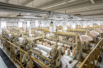 纺织厂生产车间技术流水线