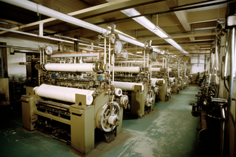 纺织厂生产车间工艺线