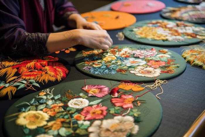 中国手工刺绣纺织厂技术