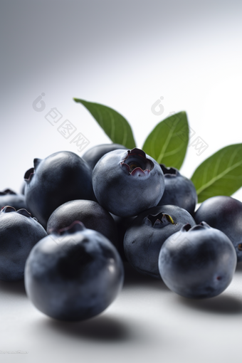 新鲜的<strong>蓝莓水果</strong>维生素