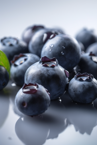 新鲜的<strong>蓝莓水果</strong>水分