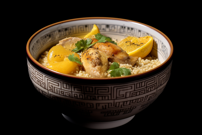 鸡汤泡饭传统美食桌子营养