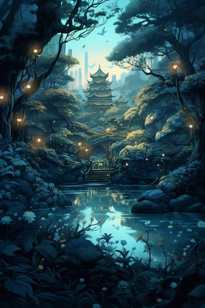 古风古韵山水高清图片下载-包图网
