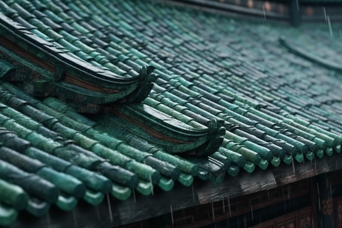 中式传统江南瓦片屋顶摄影图40