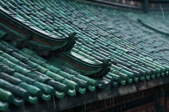 中式传统江南<strong>瓦片</strong>屋顶摄影图40