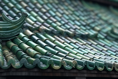 中式传统江南瓦片屋顶摄影图44