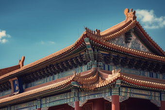 中式传统宫廷建筑屋檐<strong>摄影图</strong>40