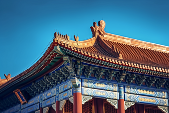 中式传统宫廷建筑屋檐摄影图39
