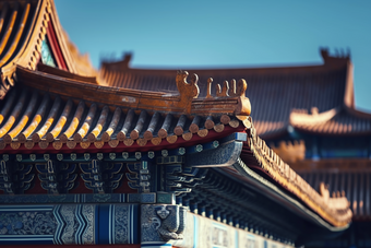 中式传统宫廷建筑<strong>屋檐</strong>摄影图22