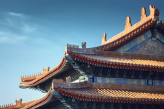 中式传统宫廷建筑屋檐摄影图28