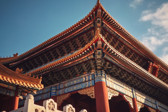 中式传统宫廷建筑<strong>屋檐</strong>摄影图9