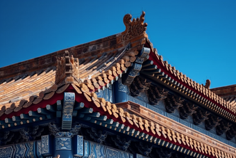 中式传统宫廷建筑屋檐摄影图35
