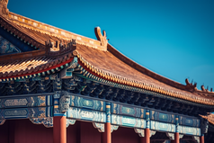 中式传统宫廷建筑屋檐摄影图7